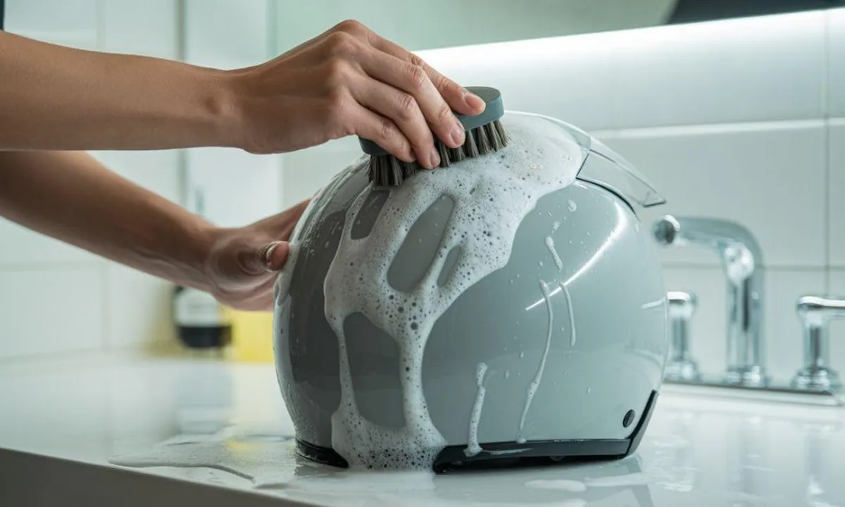 Cara Mencuci Helm yang Busanya Tidak Bisa Dilepas