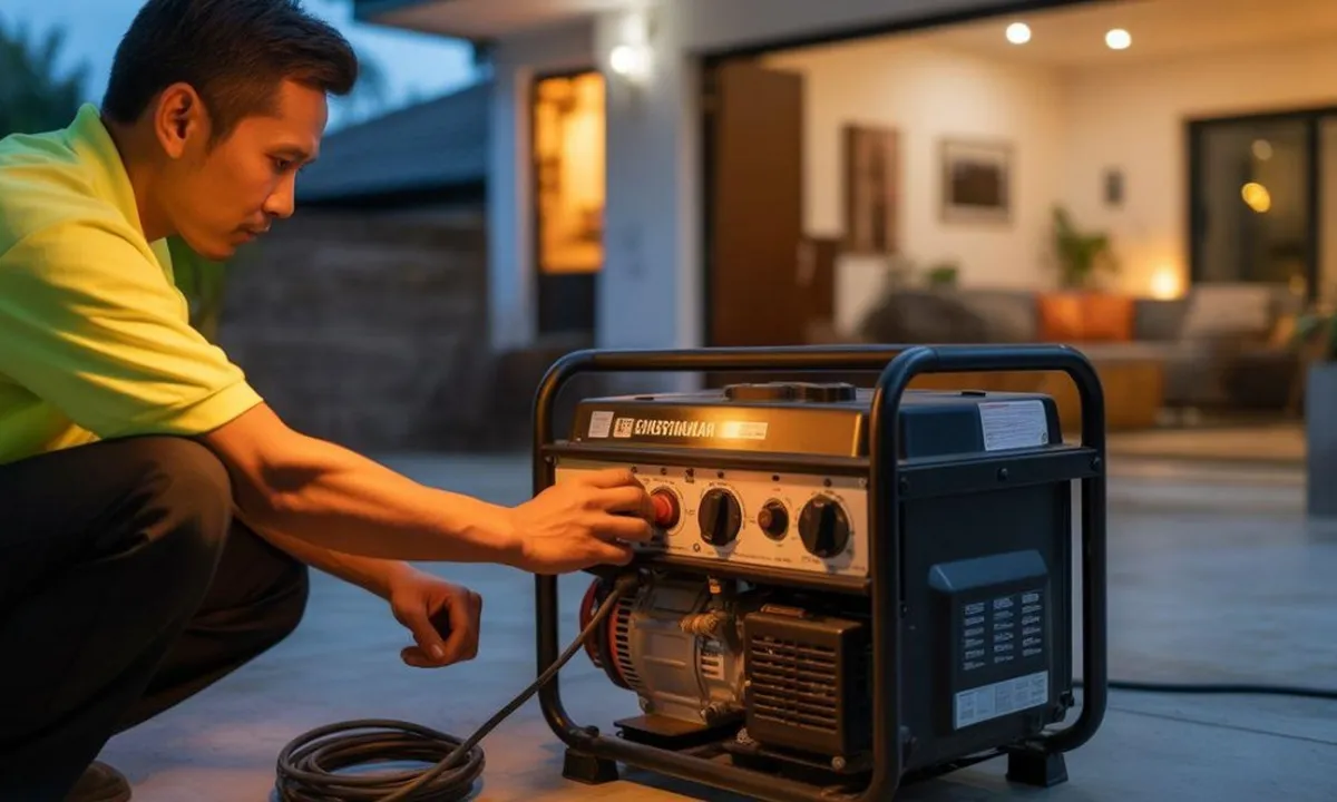 Cara Menggunakan Genset Saat Mati Lampu