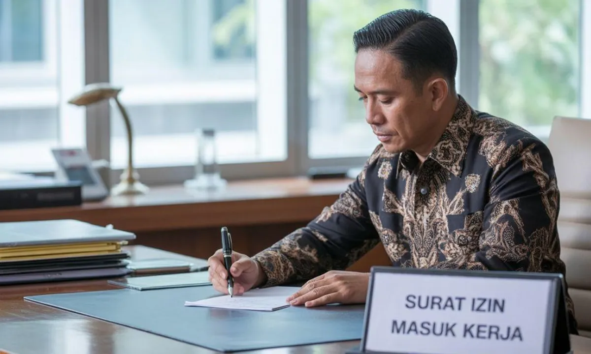 Contoh Surat Izin Tidak Masuk Kerja PNS