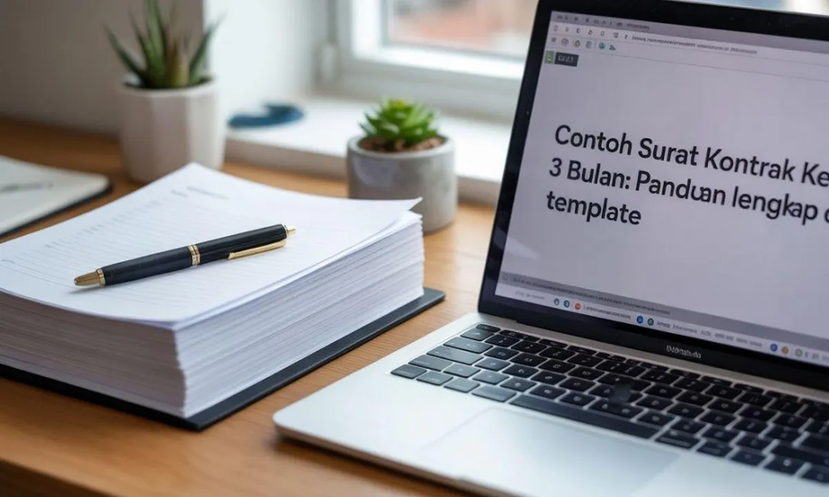 Contoh Surat Kontrak Kerja 3 Bulan: Panduan Lengkap dan Template