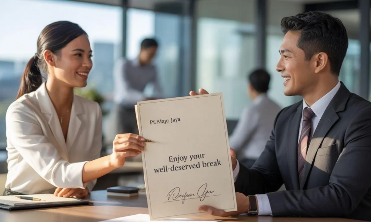 Contoh Surat Pemberian Izin Cuti Kerja