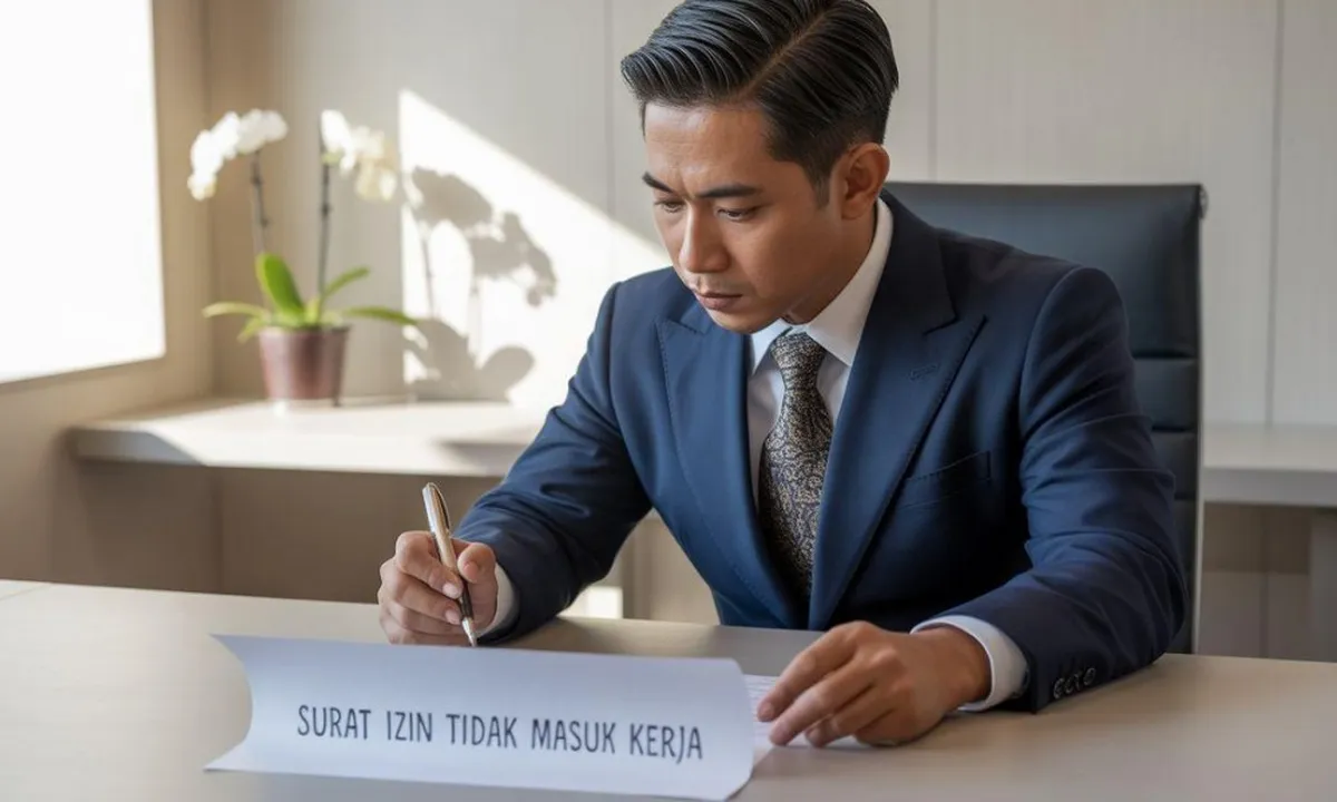 Contoh Surat Permohonan Cuti Kerja