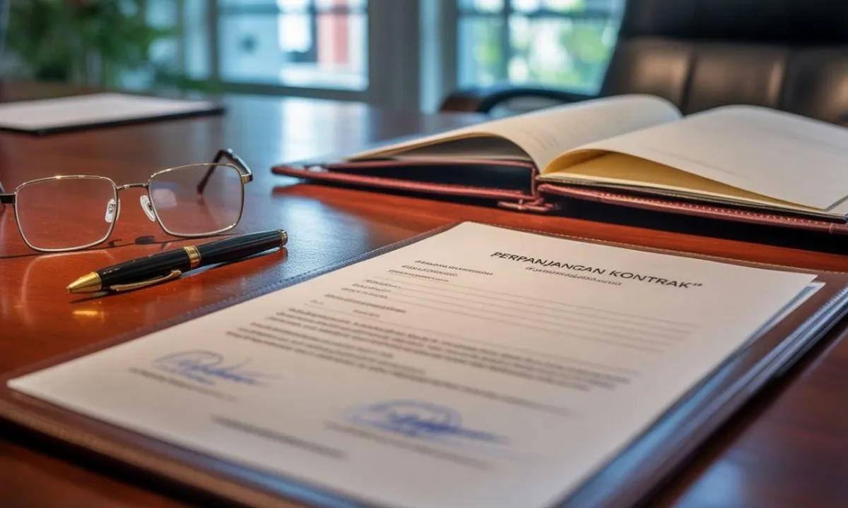 Contoh Surat Perpanjangan Kontrak Kerja