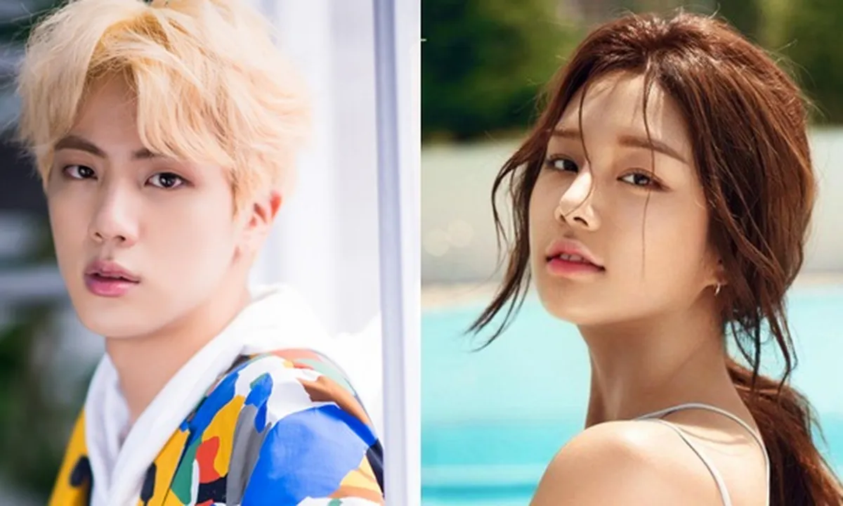 Cuma Karena Pose Mirip, Jin BTS Dirumorkan Pacaran Dengan Solbin LABOUM