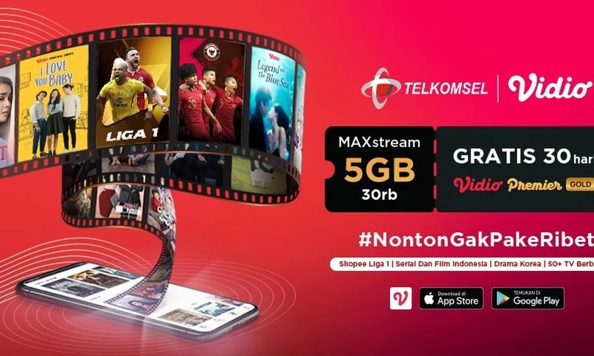 Dapatkan Vidio Premier Gold Cuma-cuma dengan Beli Paket Maxstream Sekarang!