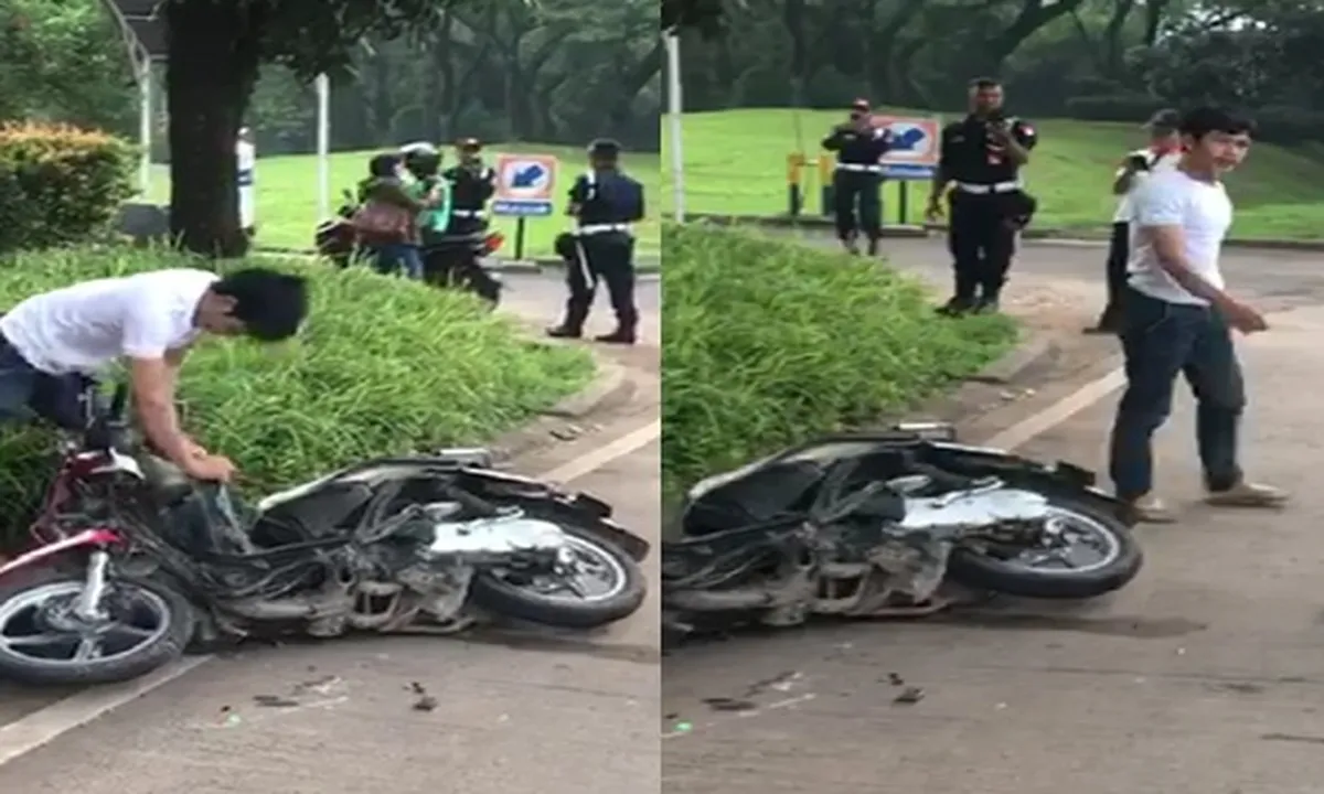 Ditilang Karena 4 Kesalahan, Cowok Ini Ternyata Rusak Motor Ceweknya