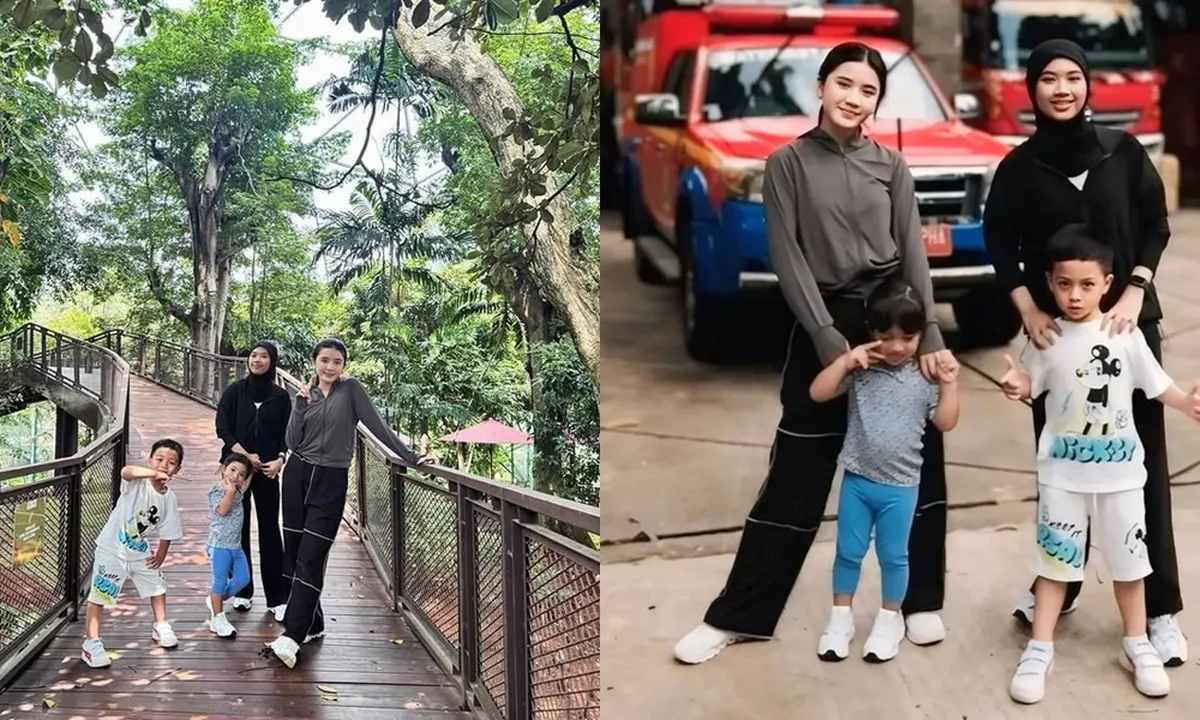 Ditinggal Irish Bella ke Belgia, 7 Potret Air Rumi dan Ara Ditemani Liburan Anak Haldy Sabri - Sweet Banget