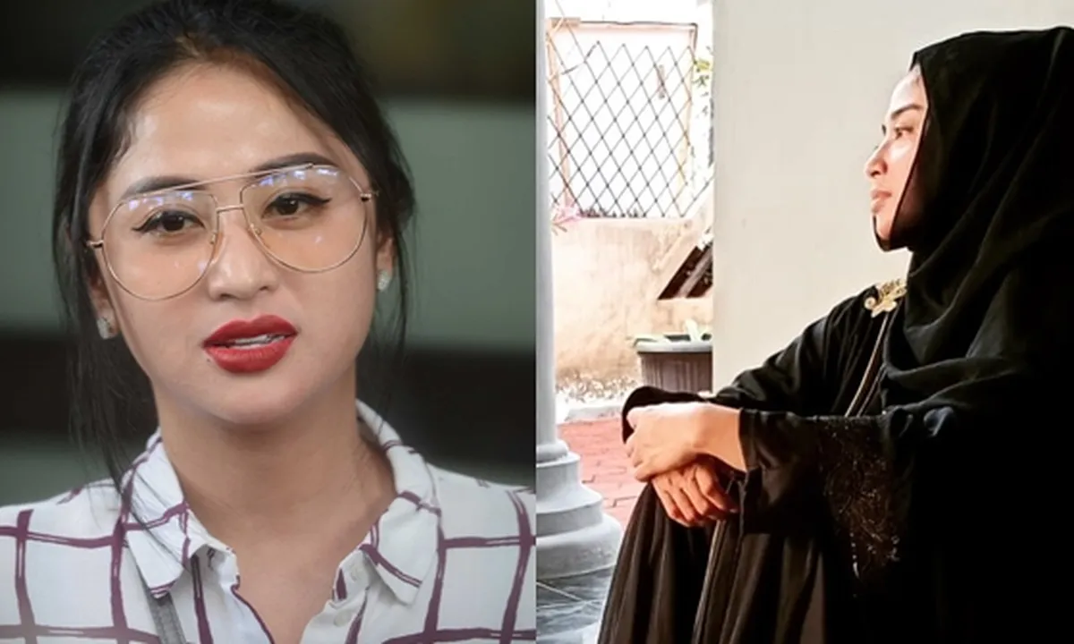 Duduk Termenung Depan Pintu, Dewi Perssik Masih Diselimuti Awan Duka