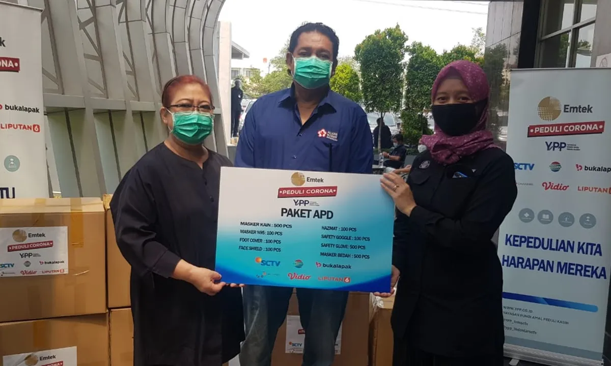 Emtek Peduli Corona Terus Salurkan APD Untuk Perlindungan Tenaga Medis
