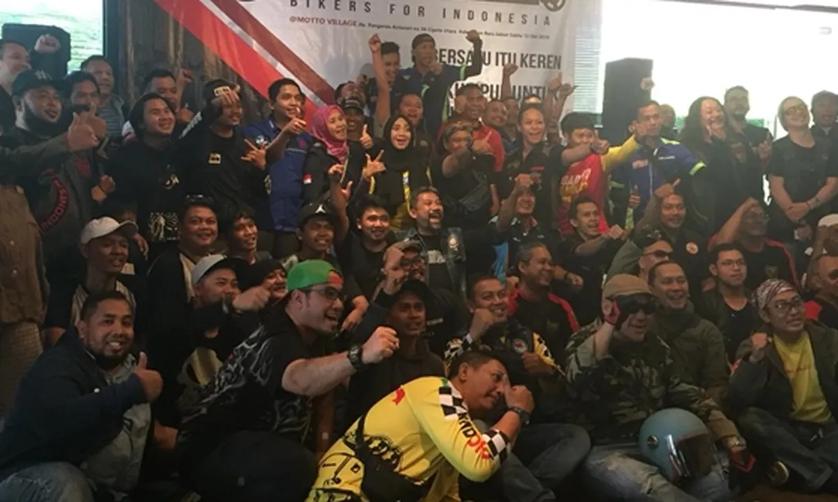 Komunitas Bikers Indonesia Turut Ramaikan Konser 'Musik Untuk Republik'