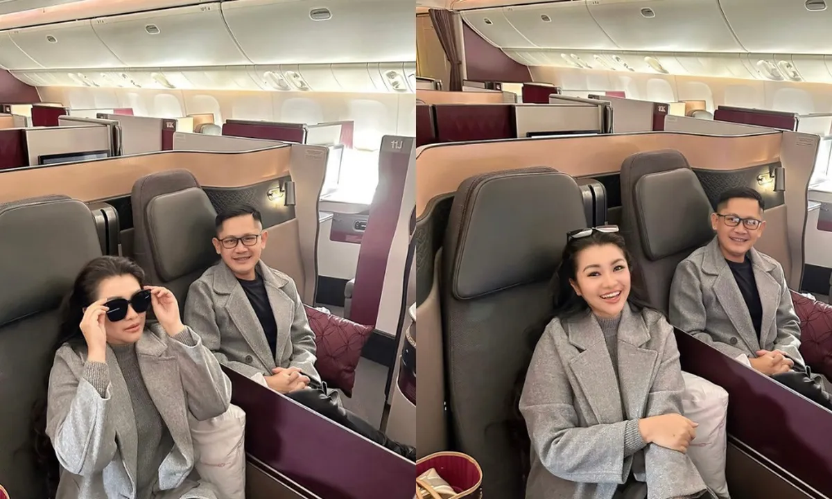 Foto-foto Fitri Carlina Ikut Suami Pulang ke Doha Qatar