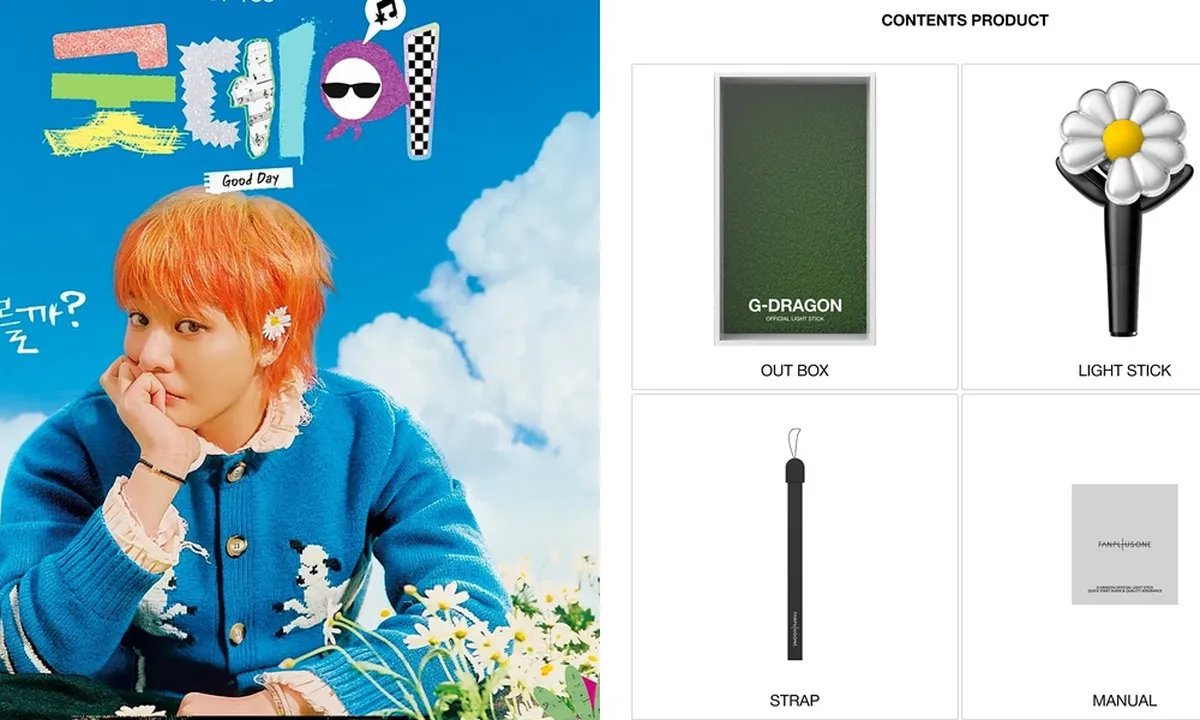 G-Dragon Rilis Official Light Stick, Bentuk Bunga Daisy Lucu Ada Potnya