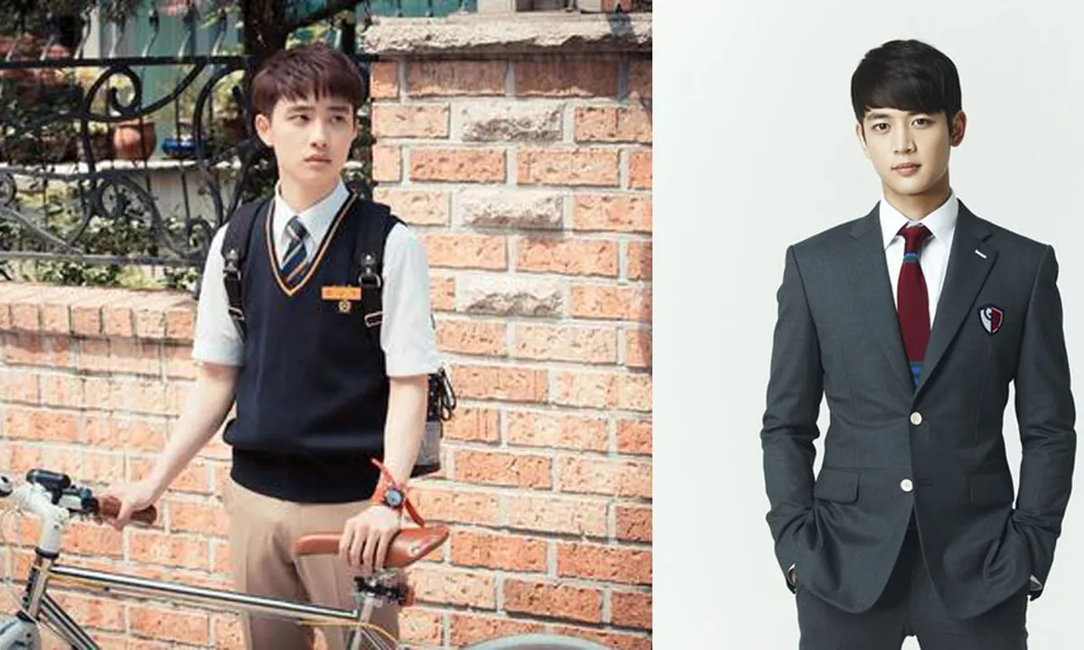 Gantengnya 6 Idol Korea Ini Dalam Balutan Seragam Sekolah