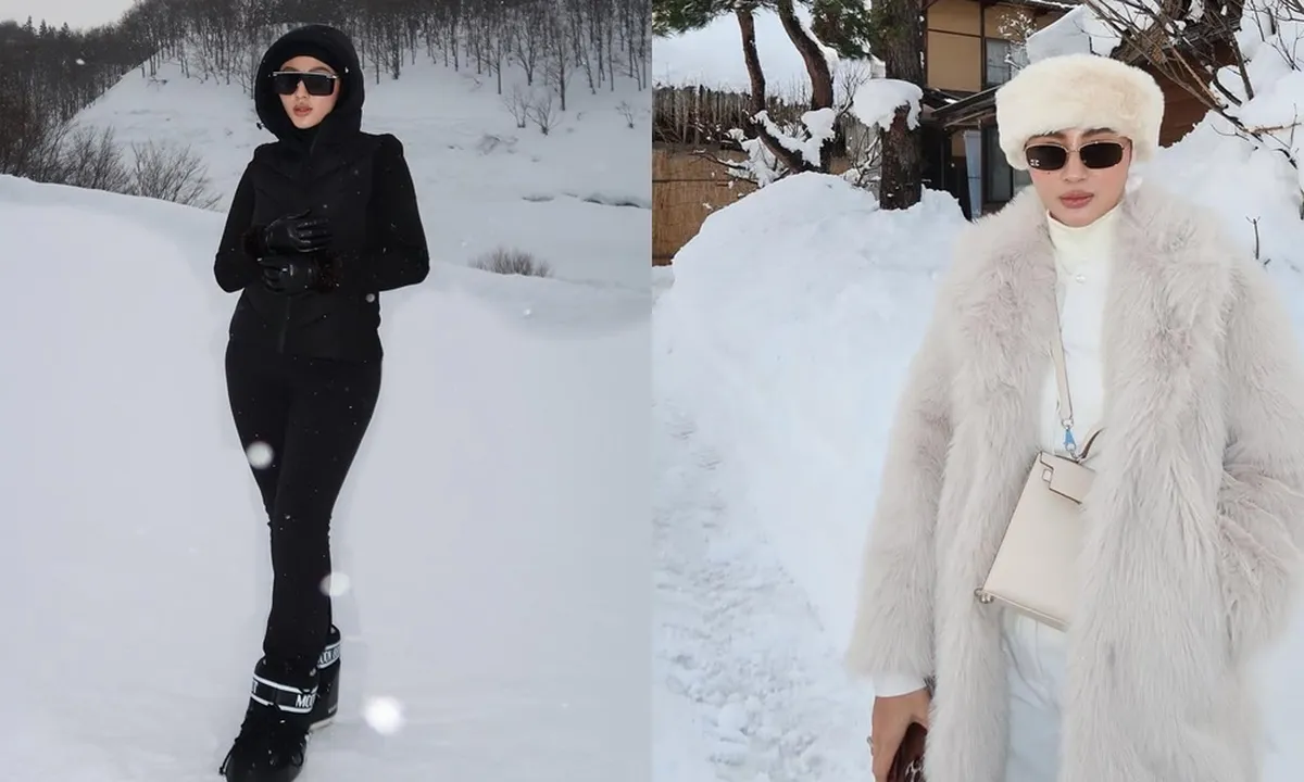 Gaya Margin Wieheerm saat Main di Salju Ini Tetap Stylish