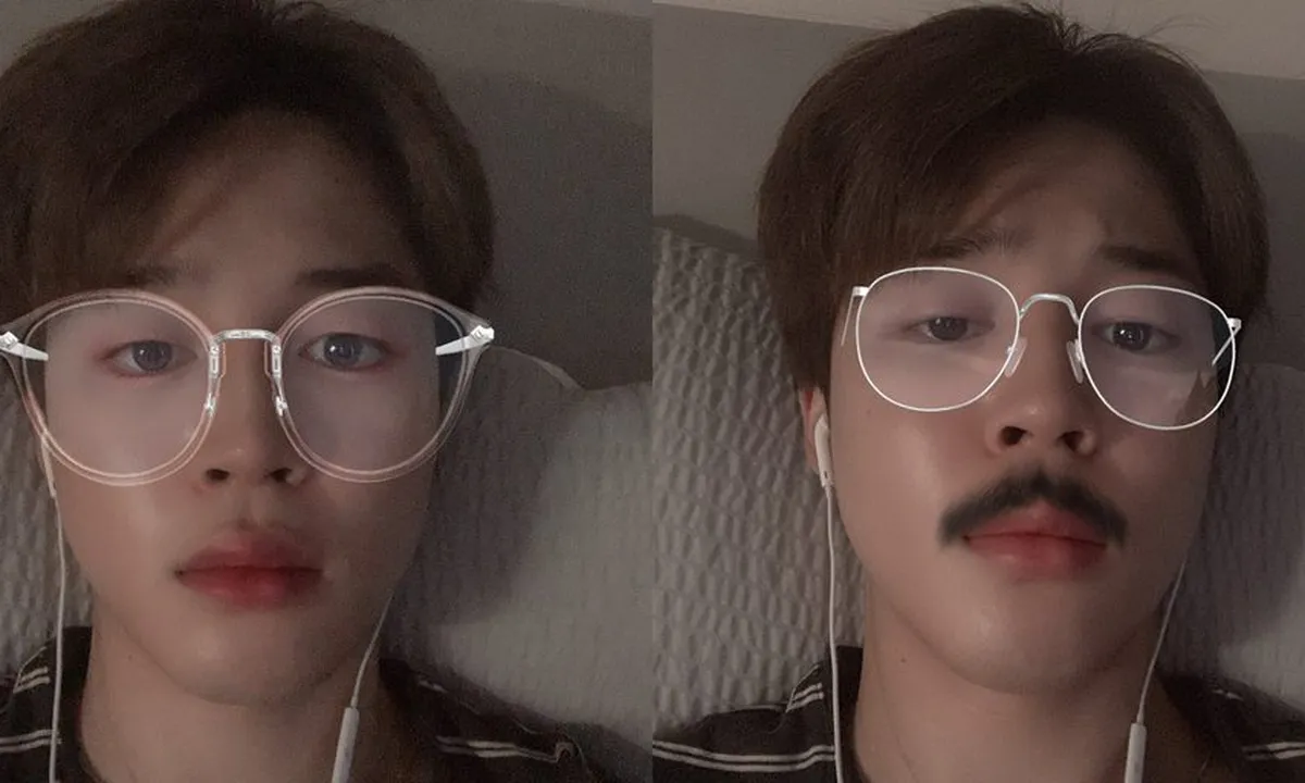 Gunakan Filter Kumis dan Kaca Mata, Jimin BTS Bikin Pangling Penggemar