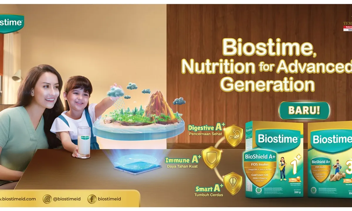Hadir dengan Formula Bioshield A+, Susu Pertumbuhan Biostime Dukung Anak Jadi Advanced Generation