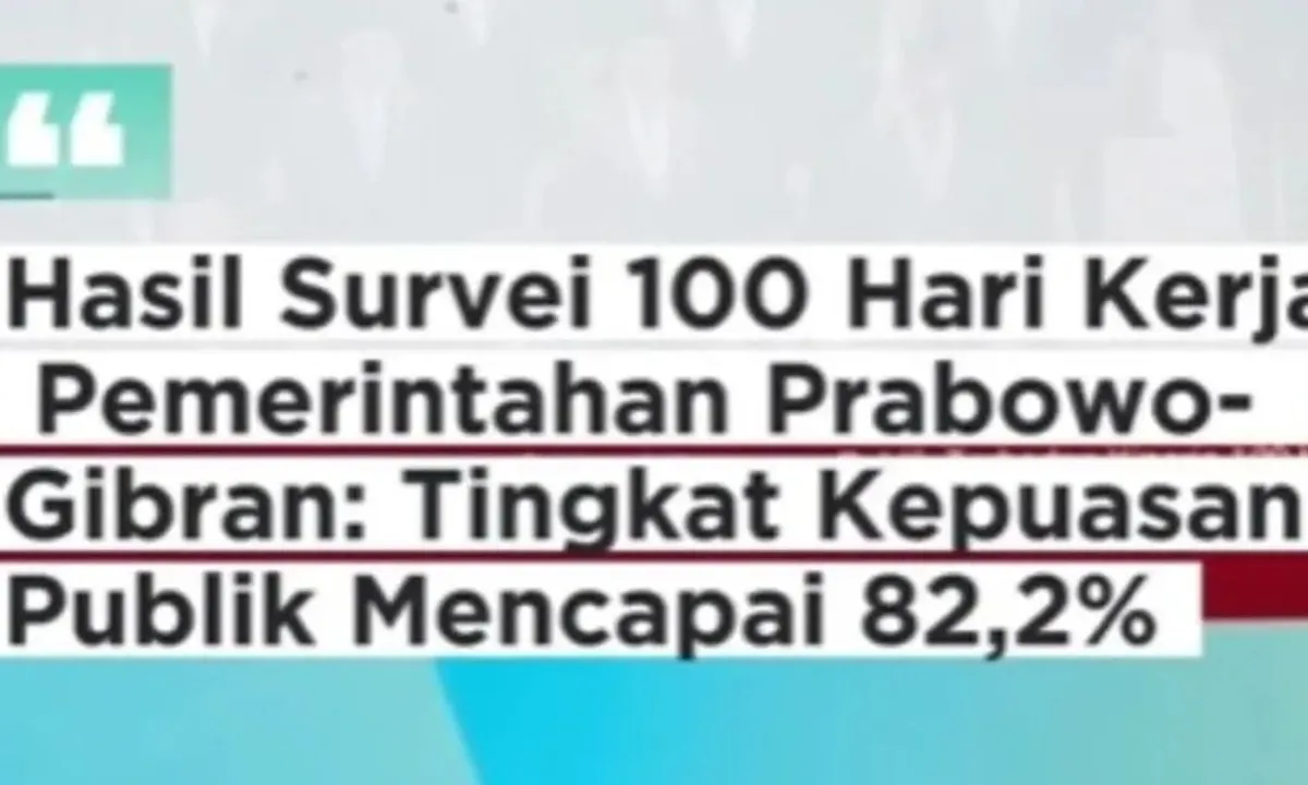 Hasil Survei TRI di 100 Hari Kerja Kabinet Merah Putih, Ini Menteri Terbaik Pilihan Masyarakat