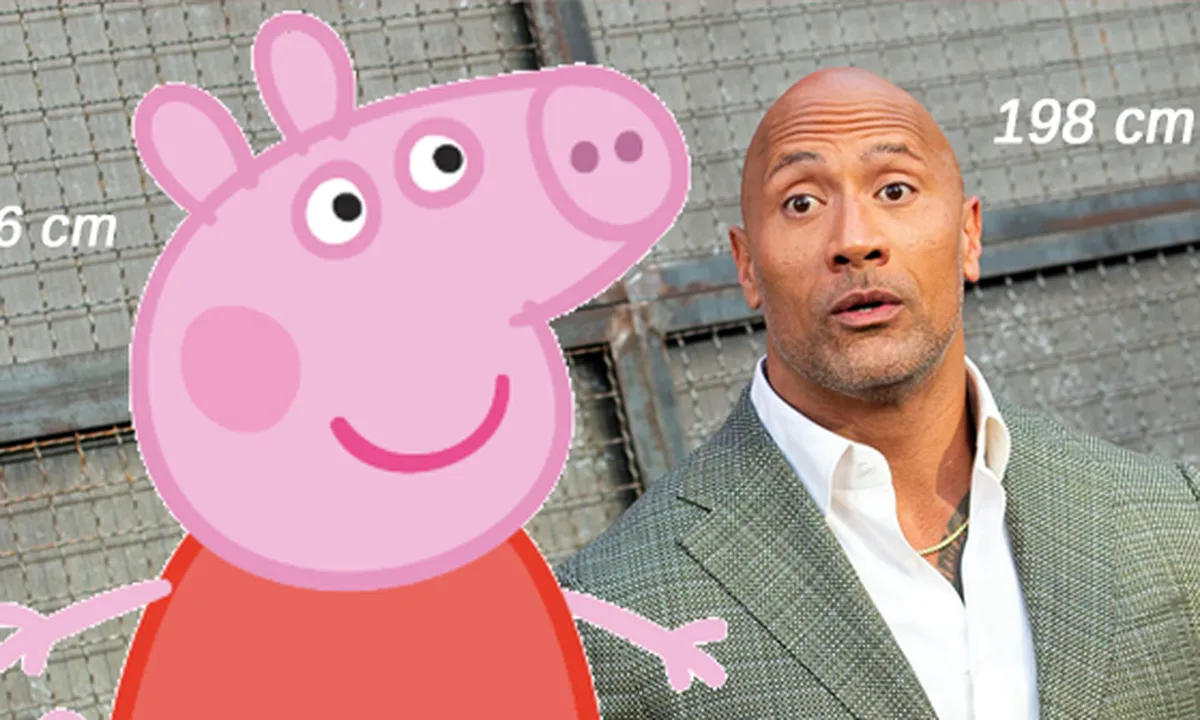 Heboh Tinggi Badan Peppa Pig, Lebih Besar dari Dwayne Johnson!