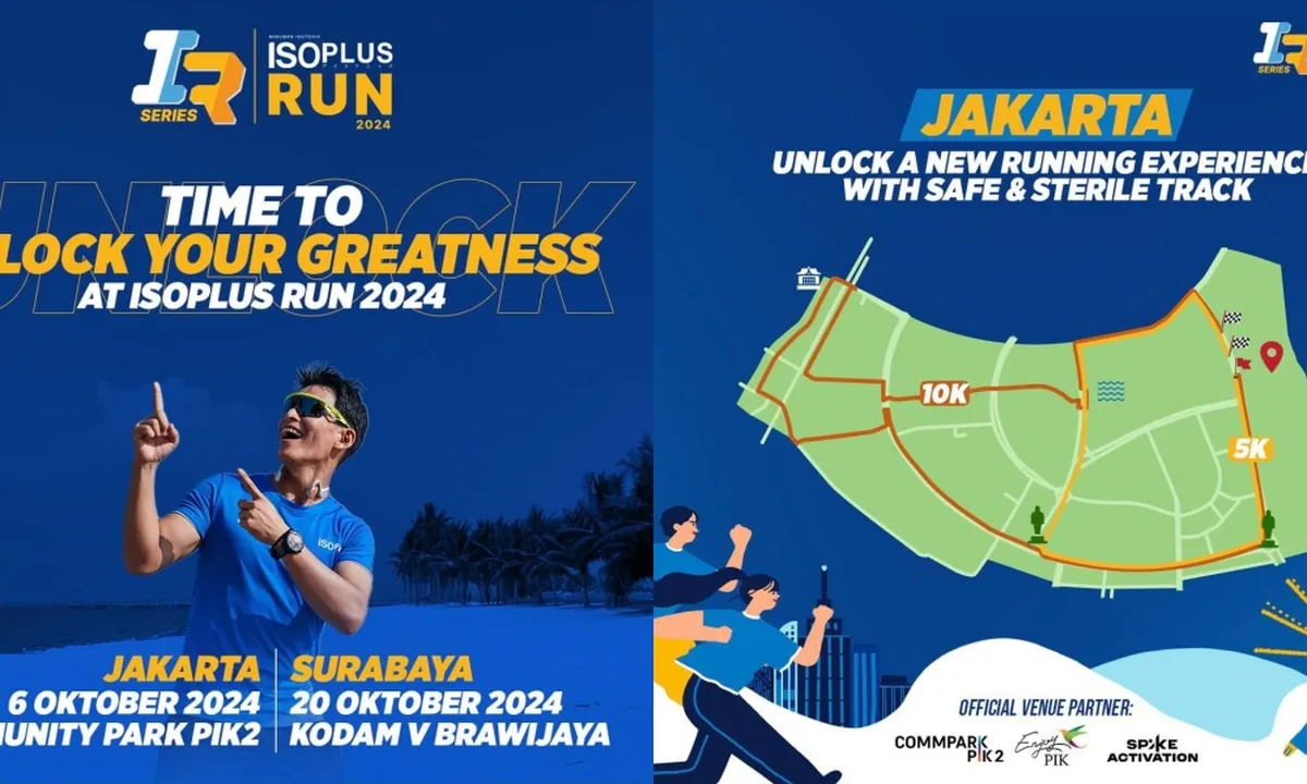 ISOPLUS RUN Series 2024 Kembali Hadir dengan Tema 'Unlock Your Greatness', Ada Tantangan dan Program Baru Menanti!