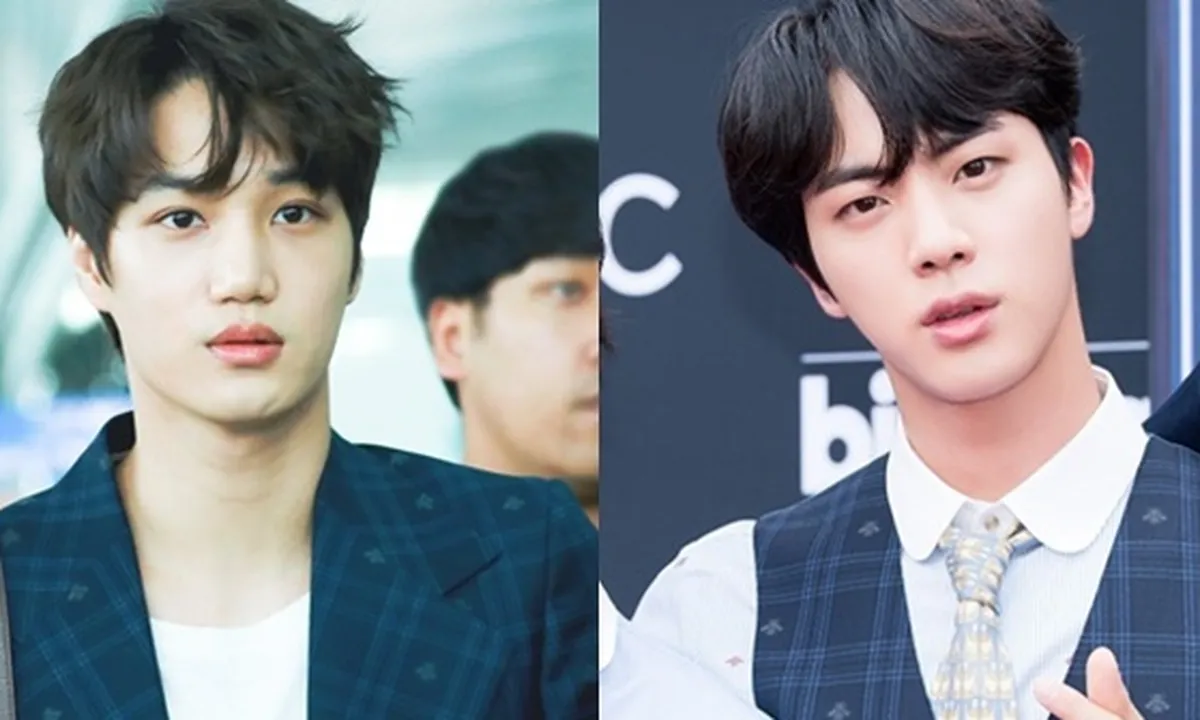 Kai EXO - Jin BTS Pakai Busana Mirip, Siapa Yang Lebih Kece?