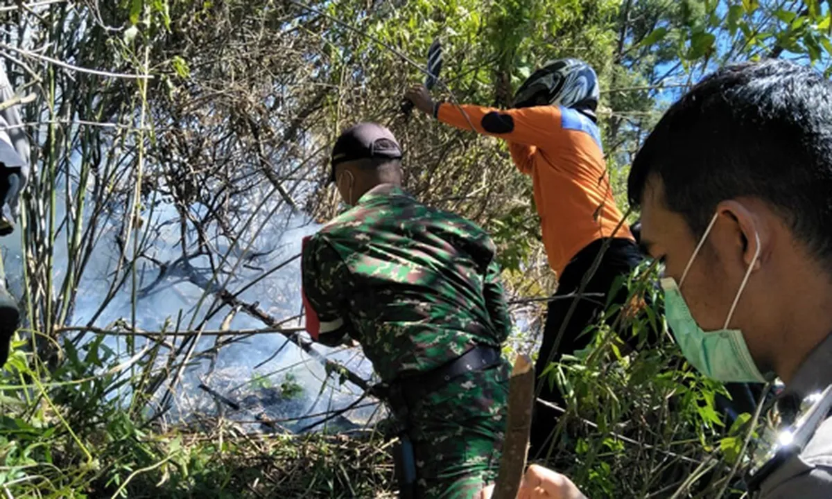 Kebakaran Hutan Lereng Gunung Panderman Capai 60 Hektar & Terus Meluas