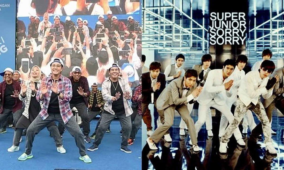 Kemenkeu-Pop, Sri Mulyani dan Staf Ngedance Super Junior 'Sorry Sorry'