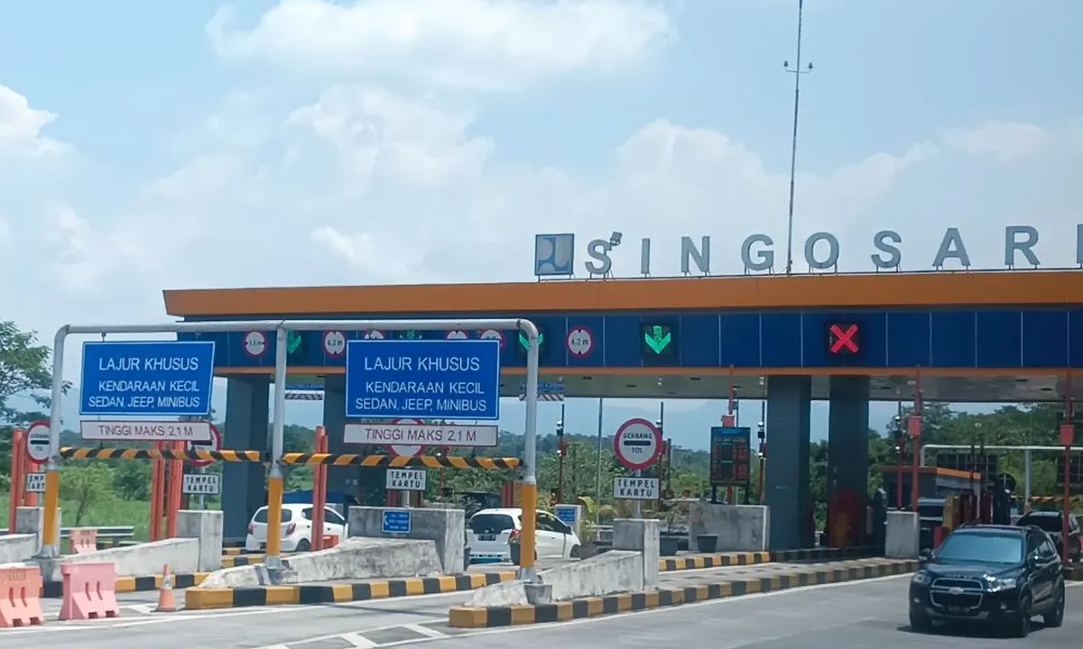 Kendaraan ke Malang Lewat Gerbang Tol Singosari Naik 28,15 Persen