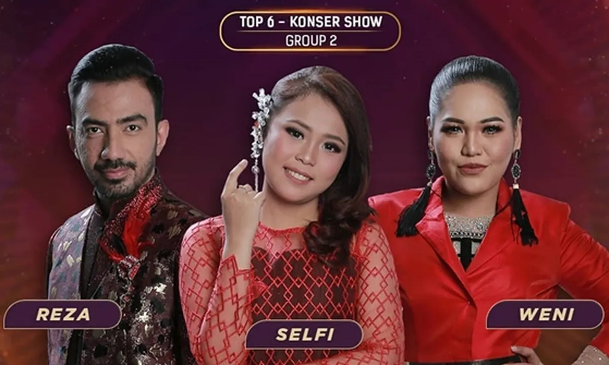 Konser Top 6 Grup 2 D'Star, Selfi Borong Standing Ovation - Reza Raih Skor Tertinggi
