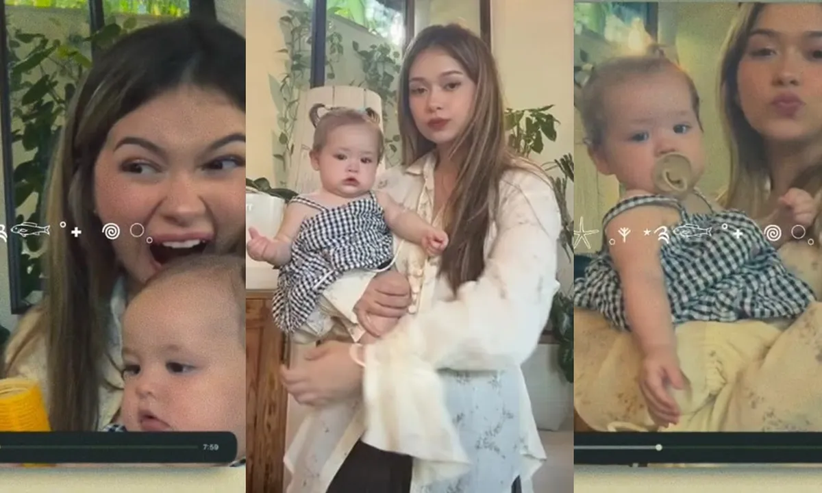 Latihan Jadi Ibu, 7 Potret Rebecca Klopper Momong Kamari Anak Jennifer Coppen