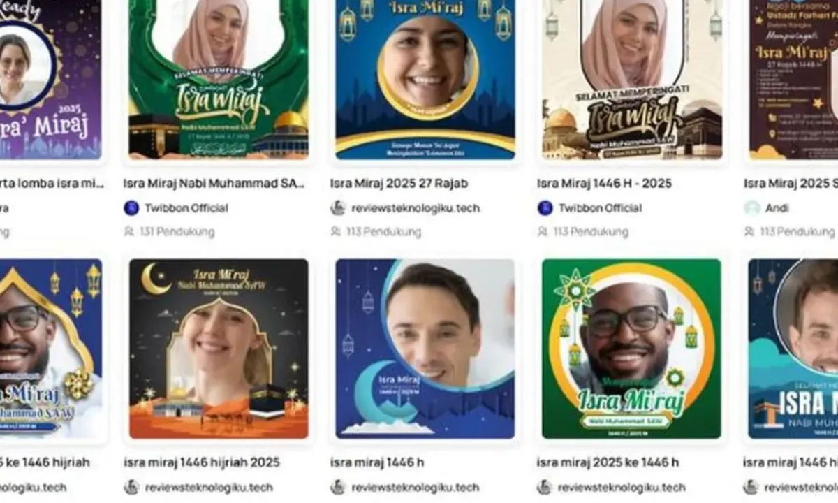 Link Twibbon Isra Miraj 2025, Desain Unik dan Gratis untuk Media Sosial