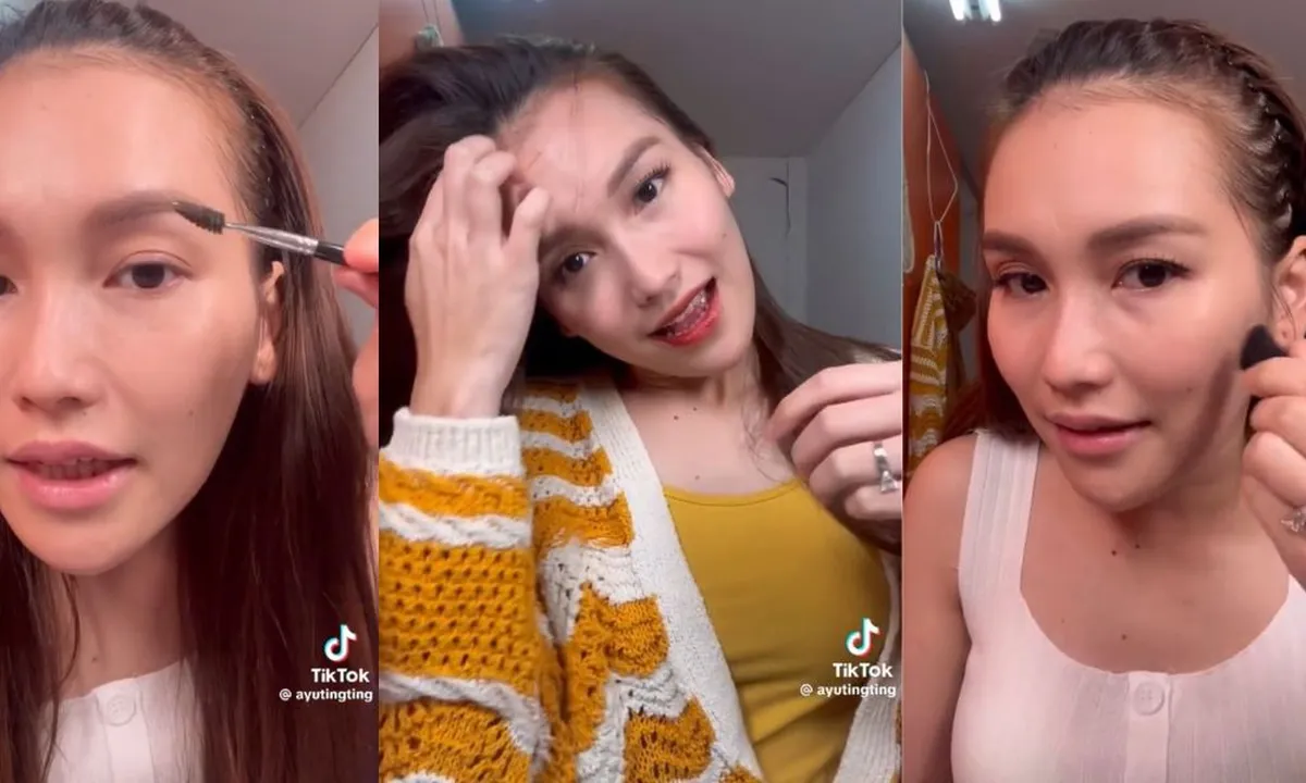 Make Up Simple ala Ayu Ting Ting, Tak Pakai Foundation atau Cushion - Netizen: Gitu Doang? Cakep Bener!
