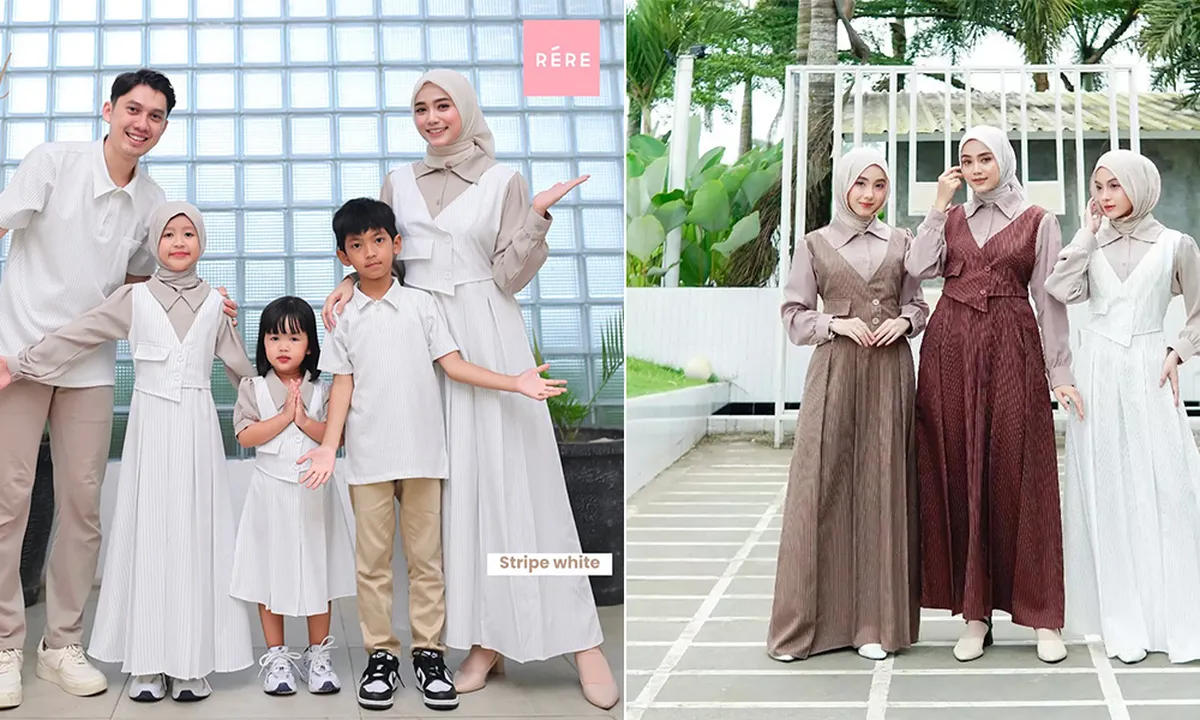 Model Sarimbit Kekinian, Inspirasi Tampil Kompak dan Elegan Bareng Keluarga Saat Lebaran