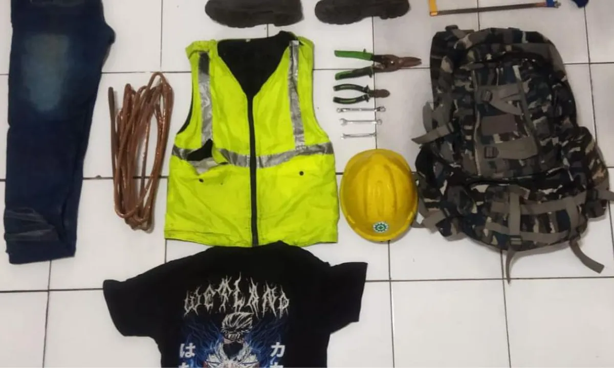 Nyamar Jadi Petugas, AS Sikat Kabel Ground Jaringan PLN