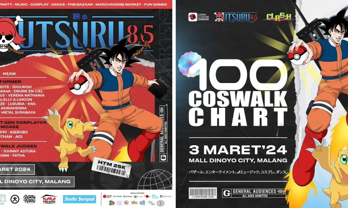 Otsu! Keseruan Utsuru Fest 8.5 Malang Dipadati Ratusan Cosplayer dan Penonton Meski Hujan Deras