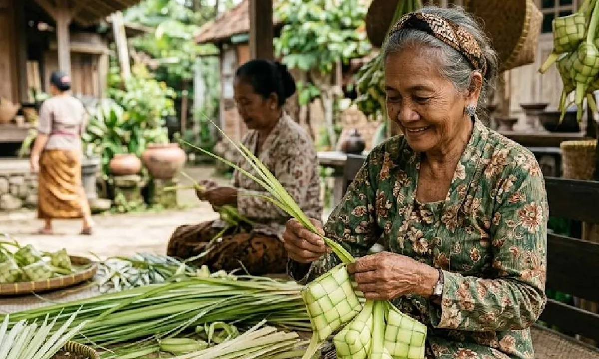 Panduan Membuat Ketupat Tradisional dari Janur agar Pulen dan Awet