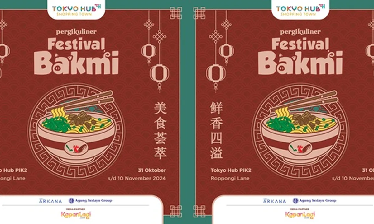 Pergikuliner Festival Bakmi, Surga Bagi Para Pencinta Bakmi yang Digelar di HUB PIK 2