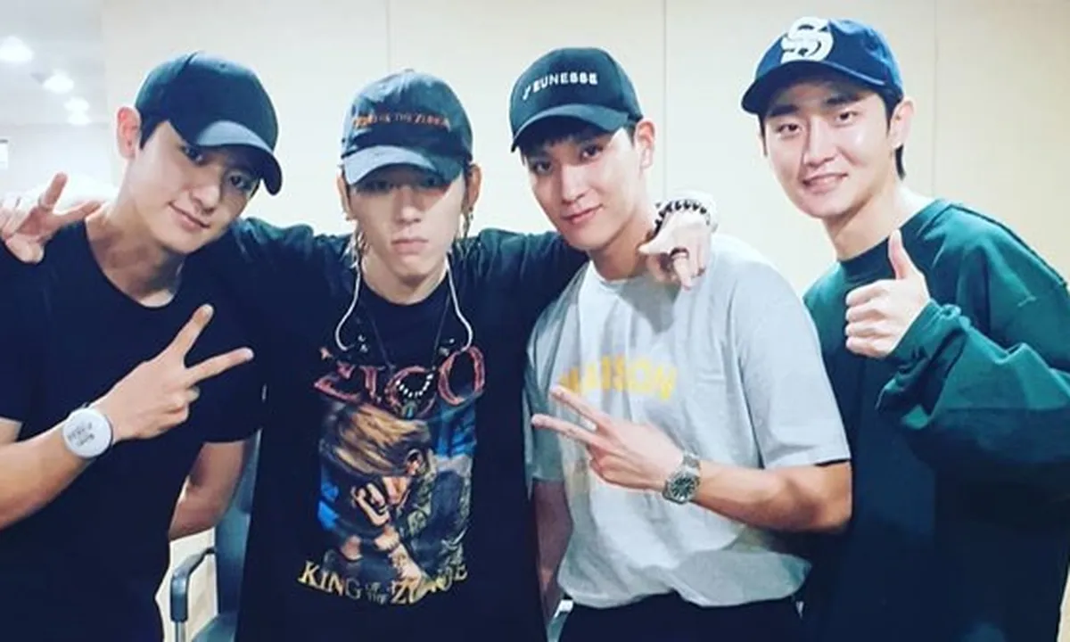 Persahabatan Keren, Chanyeol EXO dan Choi Tae Joon Nonton Konser Zico