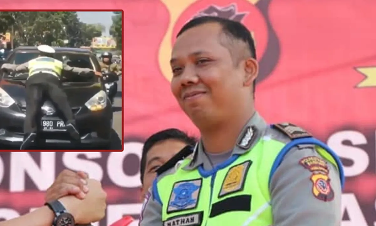 Polisi Heroik Naik Kap Mobil Dapat Apresiasi dari Polrestabes Bandung