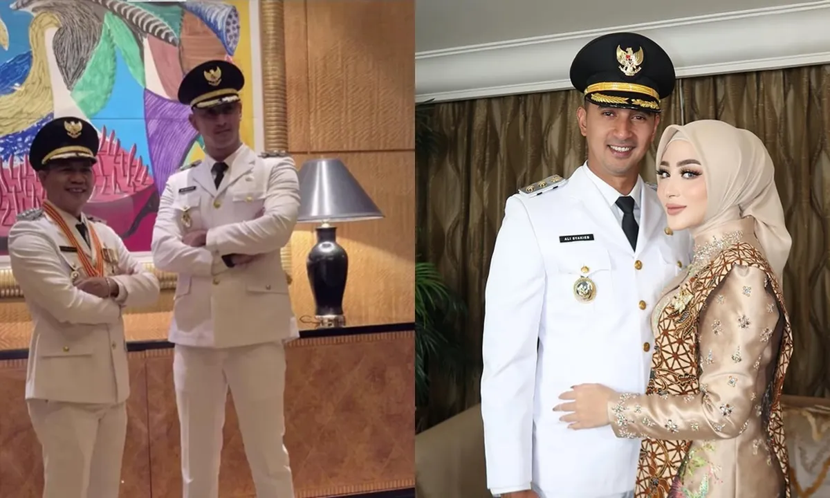 Potret Ali Syakieb Pakai Seragam PDU saat Pelantikan, Margin Resmi Jadi Istri Wakil Bupati