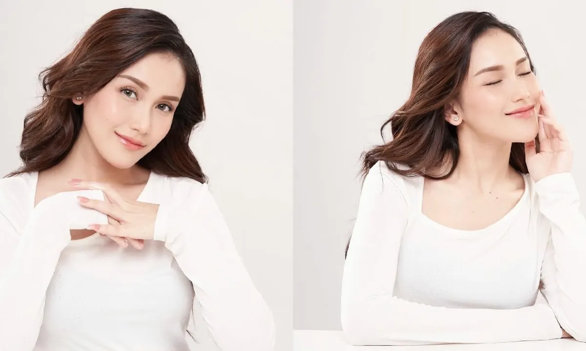 Potret Ayu Ting Ting dalam Balutan Baju Putih dan Makeup Natural, Tampak Flawless