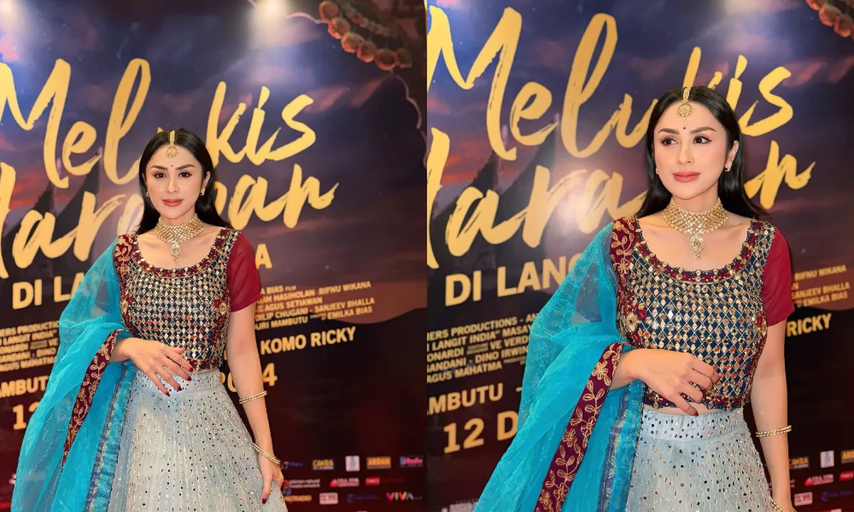 Potret Cantik Selvi Kitty Hadir di Gala Premier 'MELUKIS HARAPAN DI LANGIT INDIA'