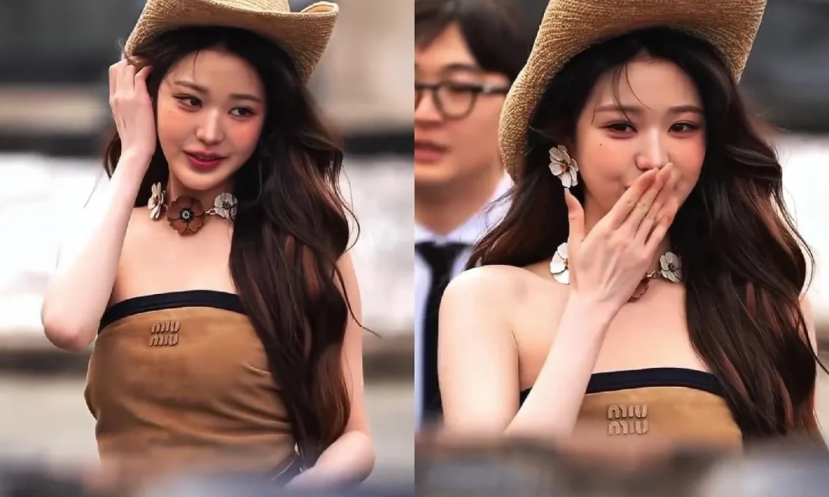 Potret Cantik Wonyoung IVE di Miu Miu Fashion Show dengan Gaya Western yang Effortlessly Chic
