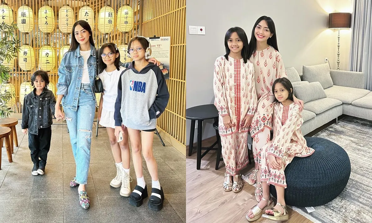 7 Potret Dua Anak Perempuan Ririn Dwi Ariyanti yang Beranjak Remaja, bak Kembar - Parasnya Gak Kalah Cantik dari sang Ibu