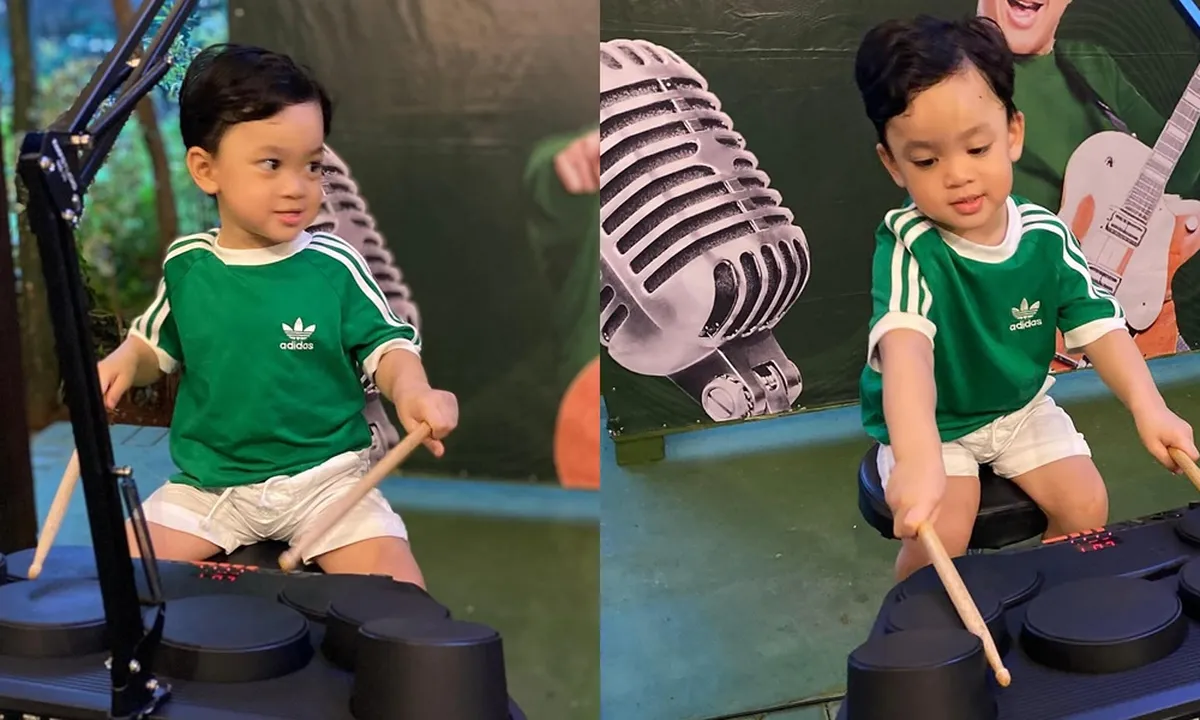 Potret Gin Dirga, Anak Gilang Dirga Main Drum, Makin Gede Makin Ganteng