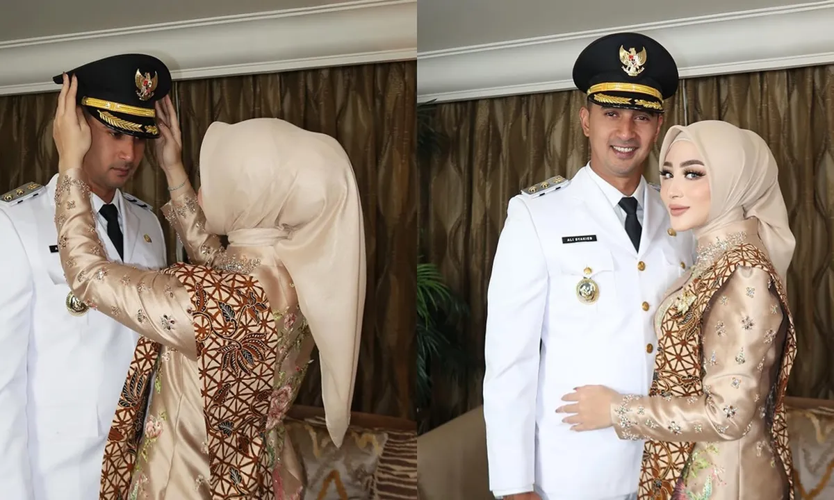 Potret Margin Wieheerm Tampil Anggun Berkebaya Dampingi Ali Syakieb saat Pelantikan Wakil Bupati Bandung