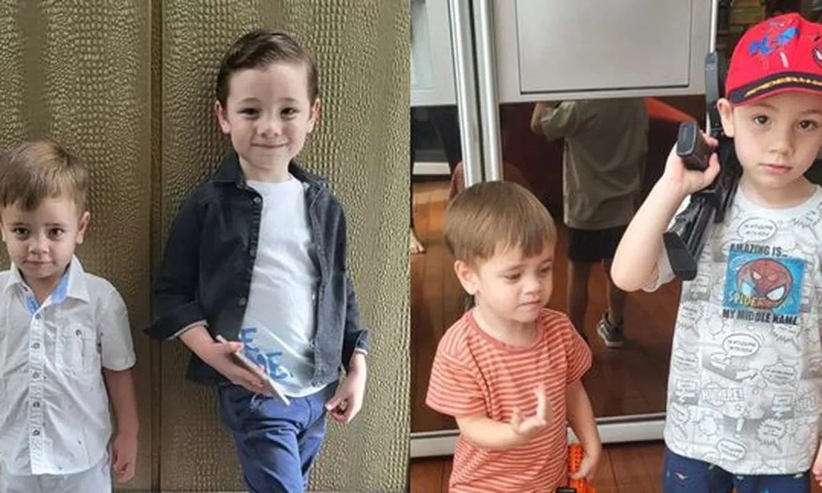 Makin Ganteng, Ini 8 Potret Terbaru 2 Jagoan Celine Evangelista dan Stefan William - Kecil-Kecil Sudah Jago Pose bak Model
