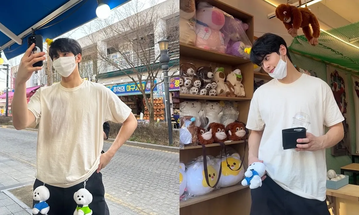Potret Terbaru Cha Eun Woo di Area Bermain, Sumringah Sambut Musim Semi