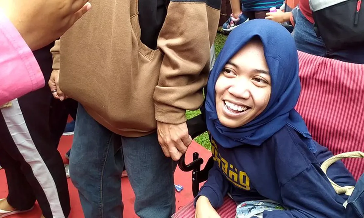 Rara Lingga, Difable Penggemar Didi Kempot Ikut Ambyar
