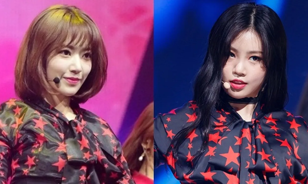 Sakura IZONE dan Soojin (G)I-DLE Pakai Busana Sama, Siapa Yang Lebih Kece?