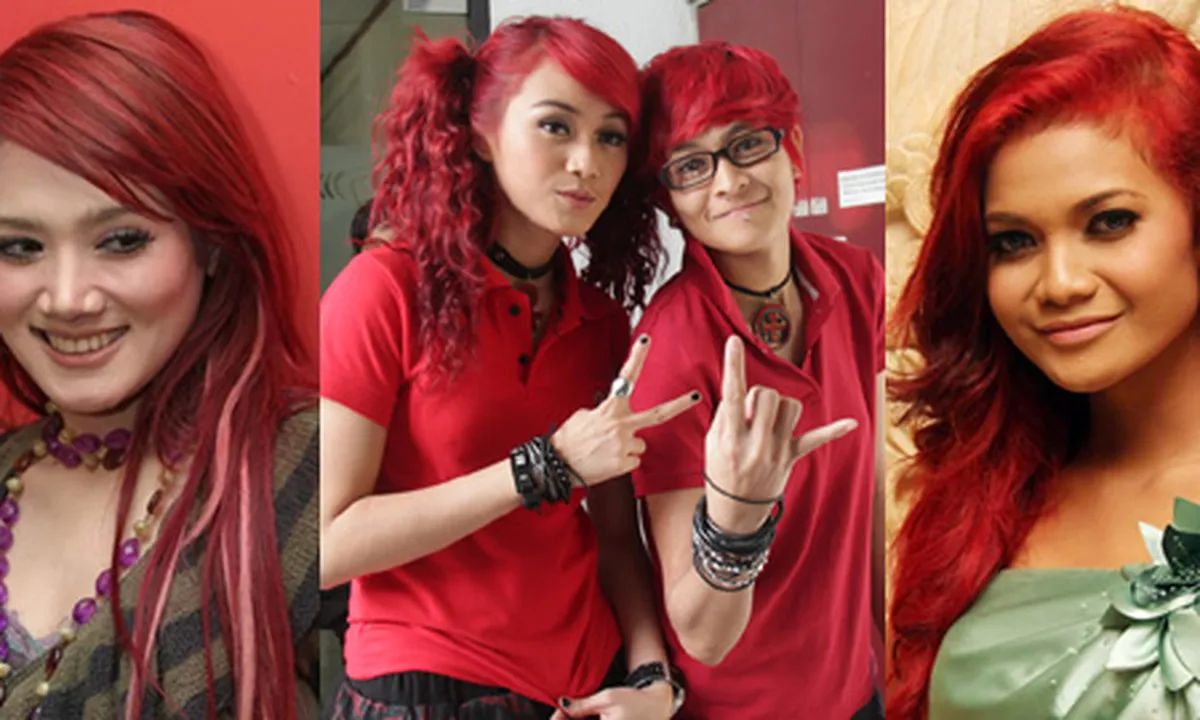 Selebritis Berambut Merah, Tambah Cantik?